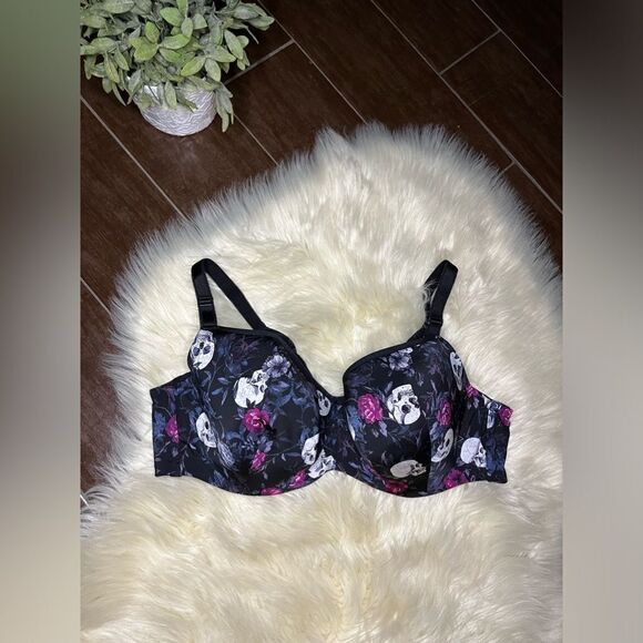 Torrid Curve 360 back smoothing lightly lined full coverage balconette bra 46 D - Picture 2 of 6